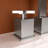 2 Handle Widespread Bathroom Faucet 3 Hole, With Pop Up Drain And 2 Water Supply Lines