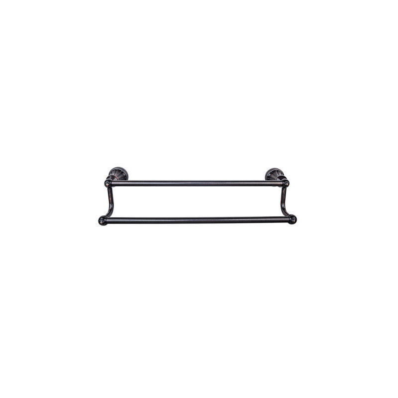 Hudson Bath Double 20 1/4" Wall Mounted  Towel Bar, Tuscan Bronze