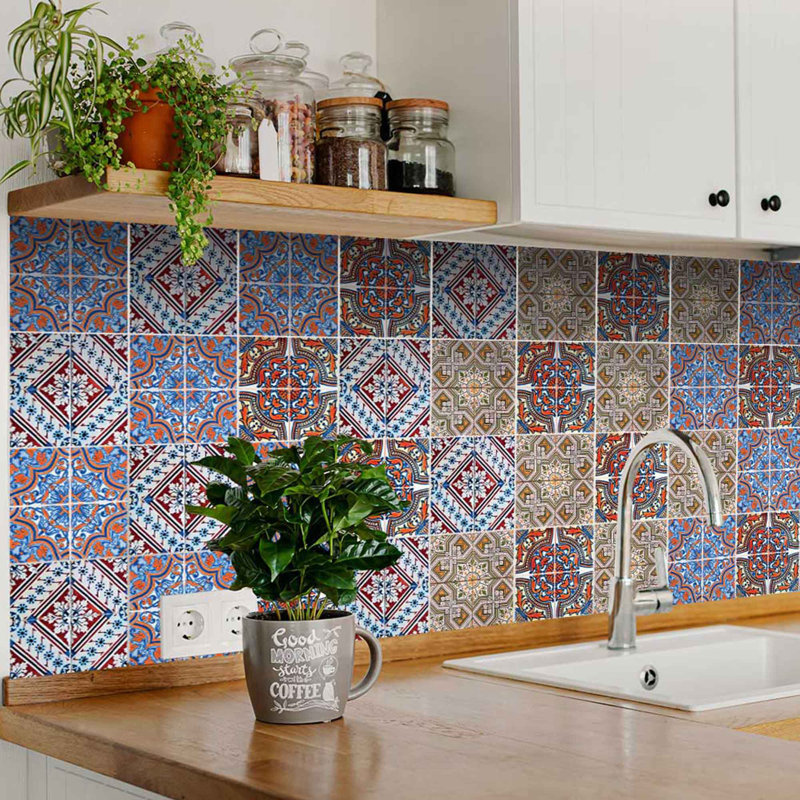 Vinyl Peel and Stick Field Tile, L 5 po x l 5 po