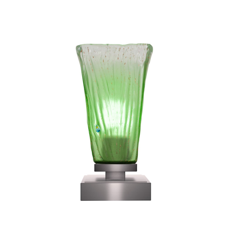 Lampe d'appoint avec verre 5 po Lannah, Vert, Graphite