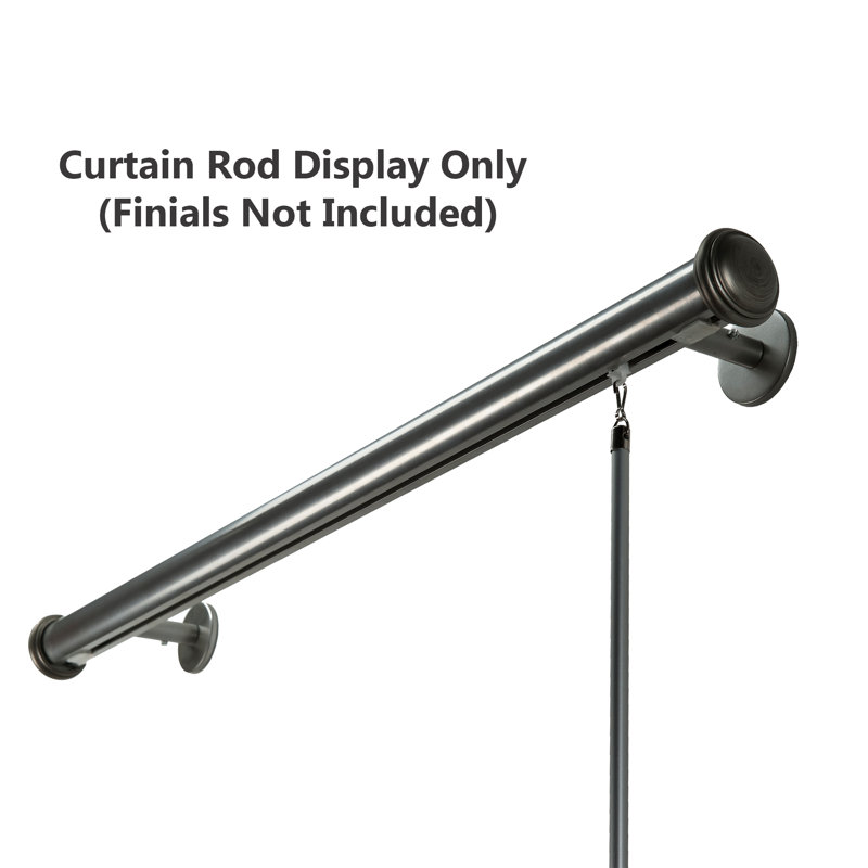 Tringle à rideaux simple Cecille Traverse, H 3,5 po x l 66 po x P 3,75 po, Sandale