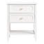 Table d'appoint blanche en bois massif-1810963820