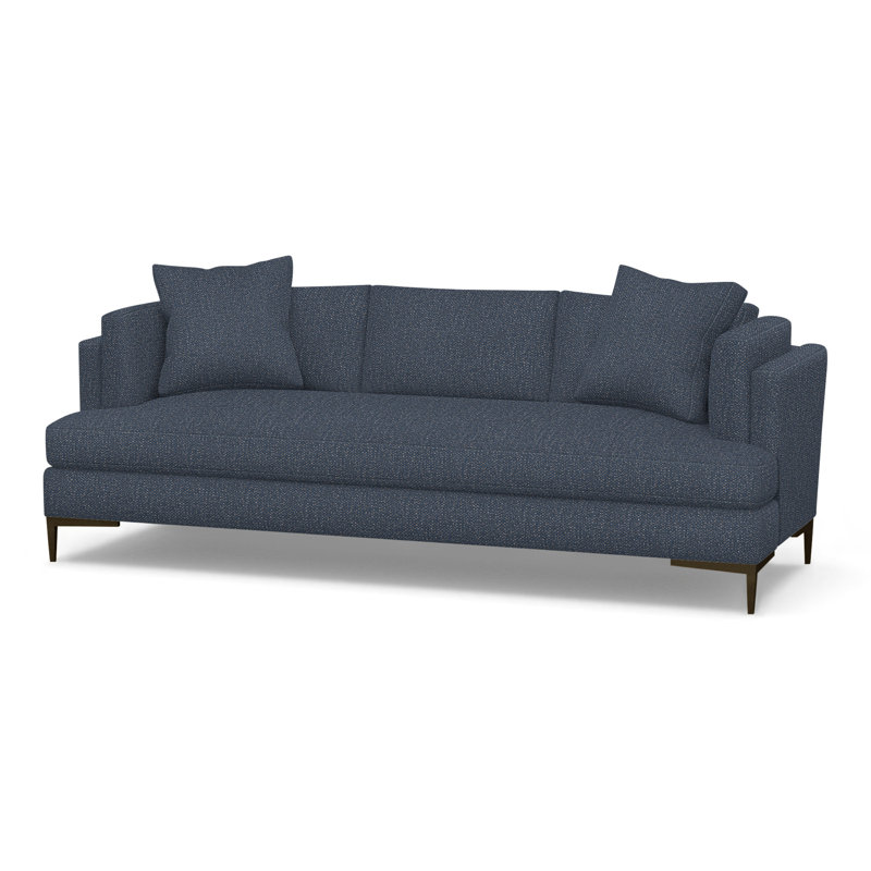 Aiden Upholstered 90.5'' Sofa, Antique Bronze, Perigold Page Navy