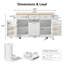 64.57 " W Kitchen Island-839963836