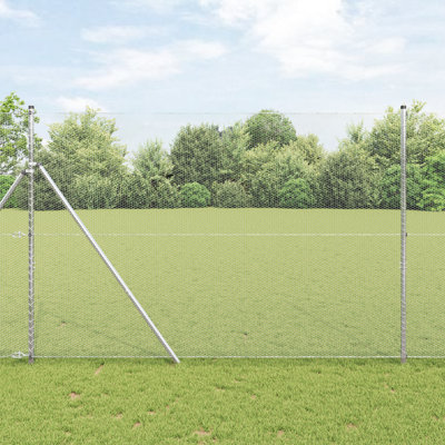 Vidaxl Hexagon Fence Galvanised Steel