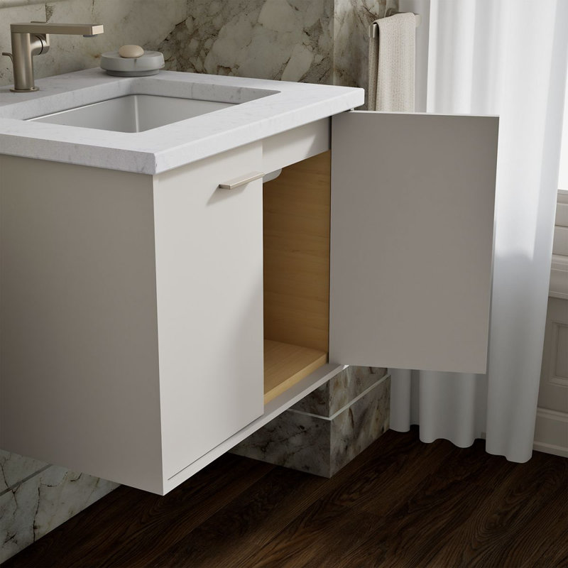 Jute® 24" Vanity Base Only with 2 Doors, Linen White