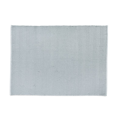 Herringbone Washable Grey Rug