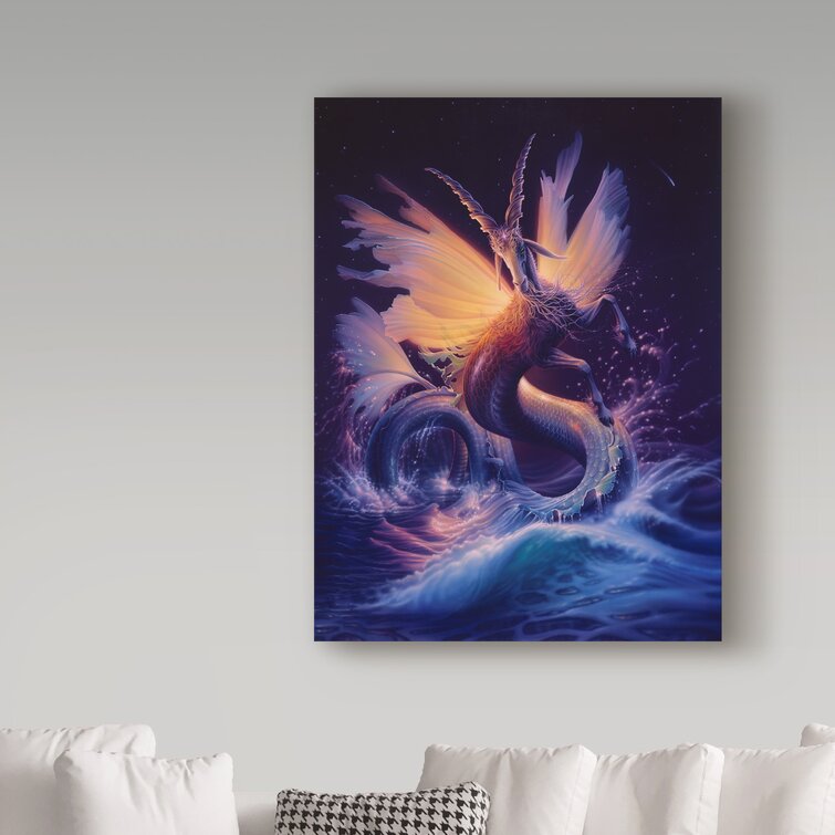 'Capricorn' Graphic Art Print on Wrapped Canvas