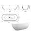 Baignoire 68,9 po x 29,5 po