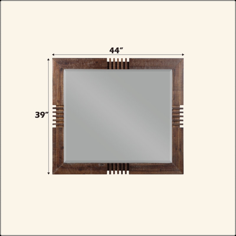 Reclaimed Oak Finish Mirror