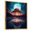 Ancien temple grec sous la majestueuse pleine lune - impression