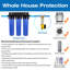iSpring 3-Stage Whole House Water Filtration System With 20-Inch Sediment And Carbon Filter