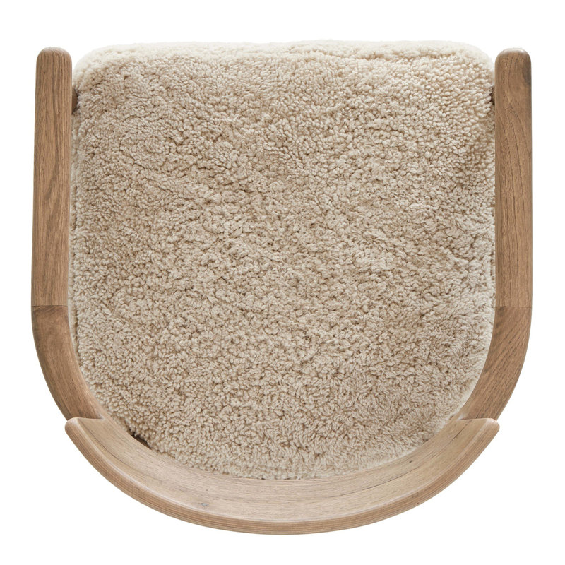 Bennett Chair, Beige Shearling