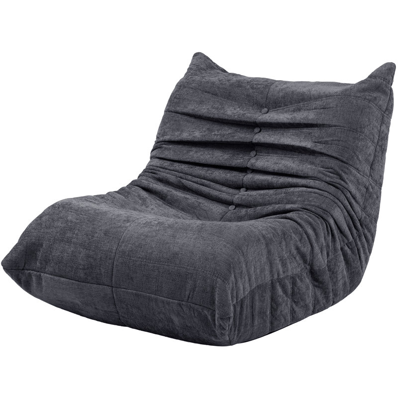 Fauteuil de plancher 35 po, Black Polyester Blend