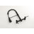 Matte Black 8 Inch Center Wall Mount Kitchen Faucet   Transitional Bridge Kitchen Faucet with Pull-Down Sprayhead-121293567