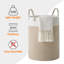 Fabric Laundry Basket with Handles-131664280