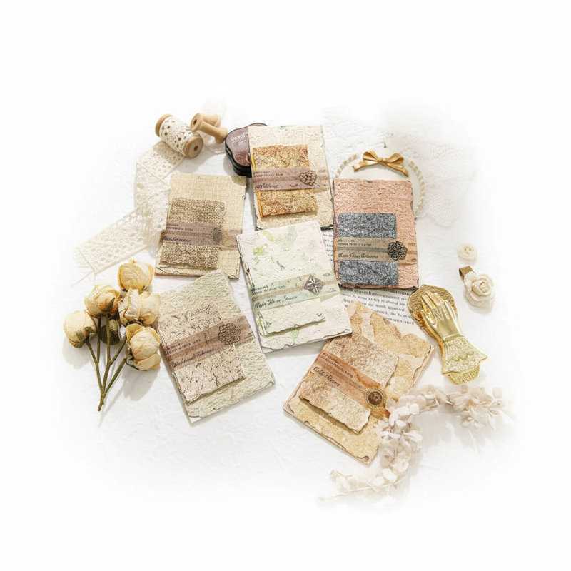 168 feuilles de papier de texture de papier à découper, papier à motif floral rétro