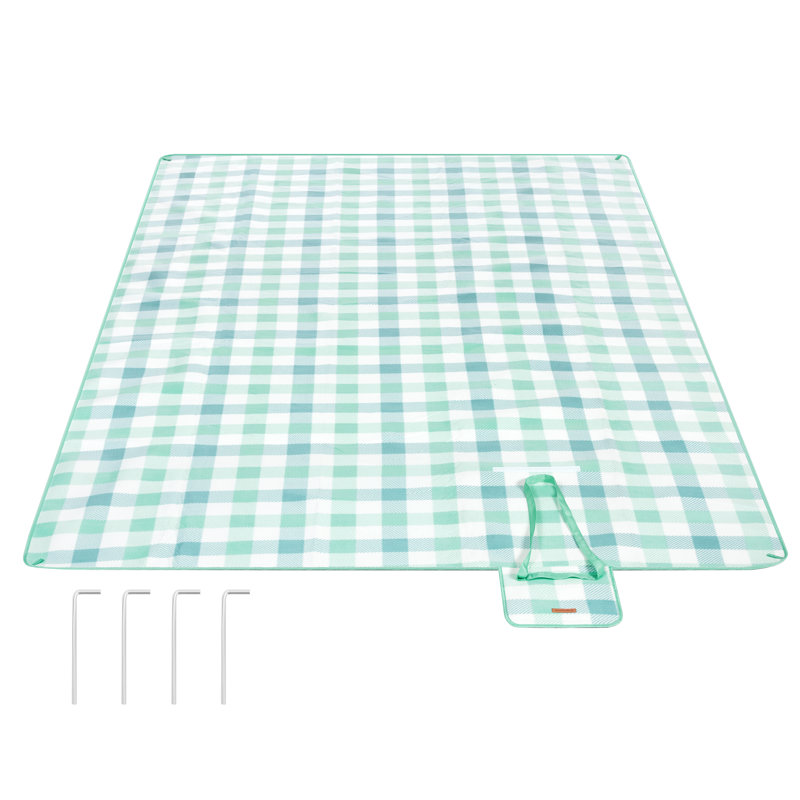 Canvas Picnic Blanket, Green