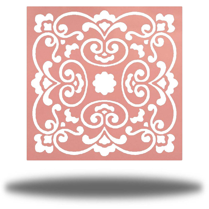 Décoration murale mandala tranquille, Rose, H 36 po x l 36 po x P 0,06 po