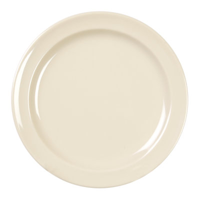 Assiette ronde 7,25 po en mélamine po hors-d’œuvres Nustone