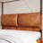 King Canopy Bed Frame with Upholstered Headboard，No Box Spring Needed，Easy to Assemble, Metal Bar Support-784606355-795618381