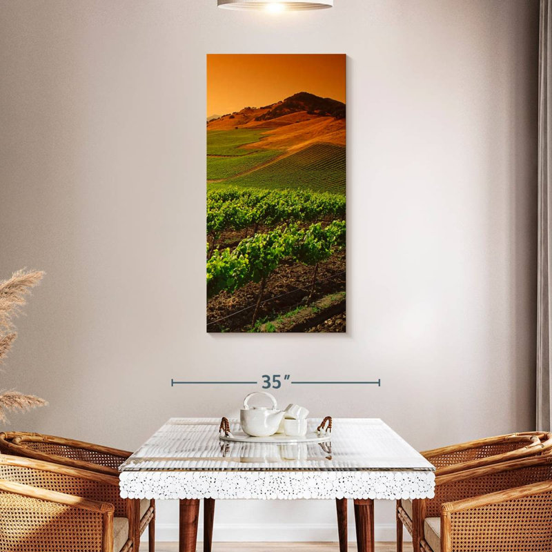Carneros Vineyard Twilight, H 48 po x l 24 po