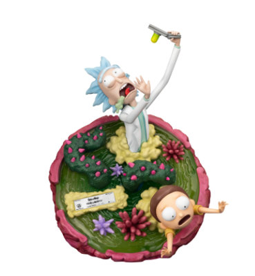 Statue de maître Rick et Morty