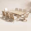 Ensemble de salle à manger en aluminium avec 2 chaises pivotantes, coussins lavables et coussins lavables Colby-1931154569-1931154570