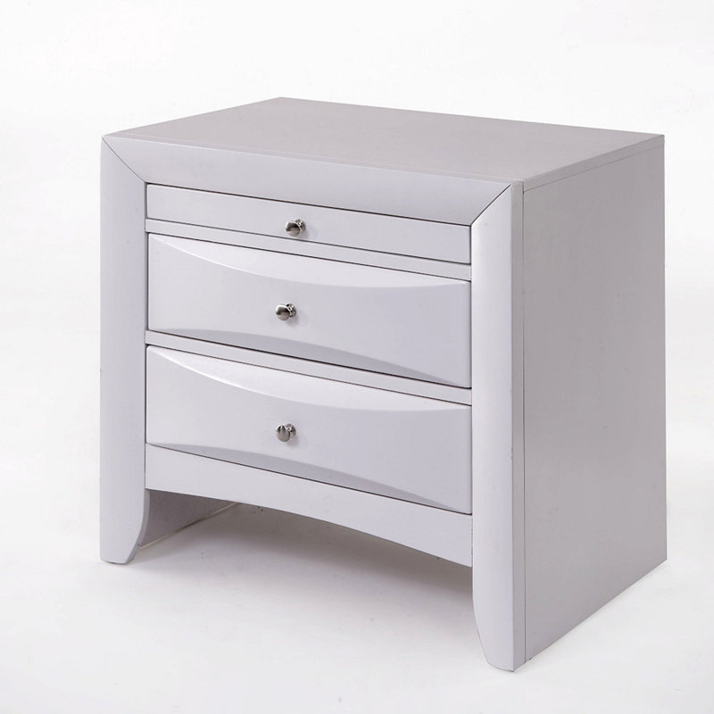 Table de chevet Ireland, Blanc