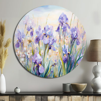 Herefordshire - Floral Round Metal Wall Art