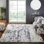 Wool Area Rug in Gray/Blue-1872257019