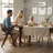 Rattan Dining Chairs Set Of 2, Modern Mid Century Dining Chairs With Arms-656812060