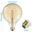 Ampoules sphériques DEL G125, 9 W (100 W Eqv.), Culot E26, ampoules à filament rétro à intensité variable, blanc chaud 2 500 K