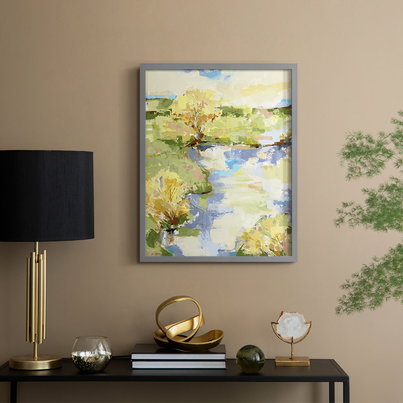 Airy I, reproduction encadrée - bois massif, 15" H x 12" W, Grey