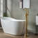 Cove 1 Handle Bathroom Freestanding Tub Filler with Diverter
