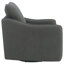 Fauteuil pivotant rembourré gris anthracite Nikko-1025562685