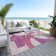 Machine Washable Indoor/Outdoor Cinead ACN1692 Blush Rug