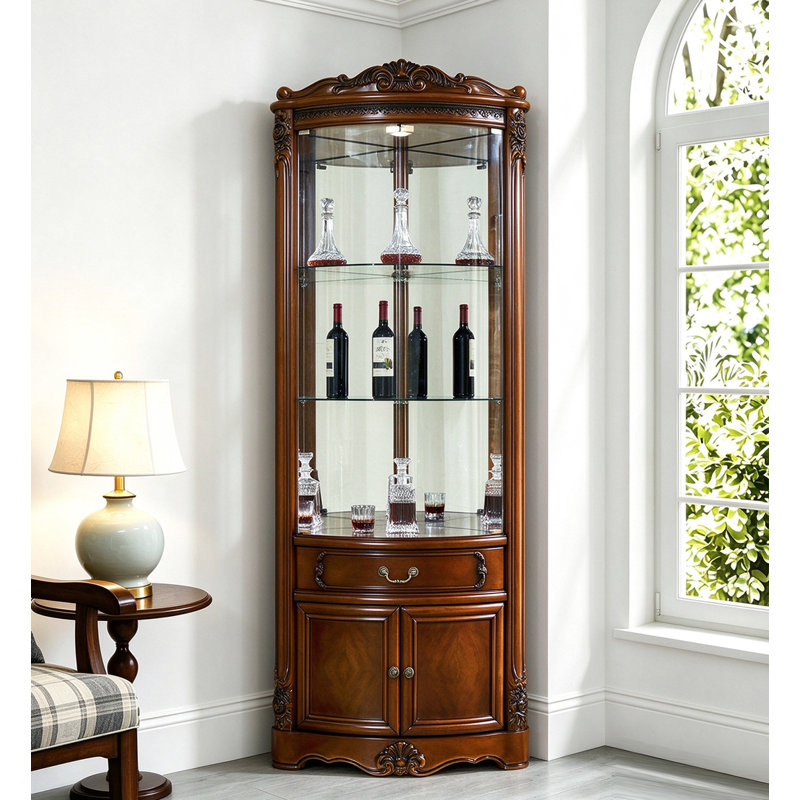 18.5 " L Solid Wood Bar Cabinet