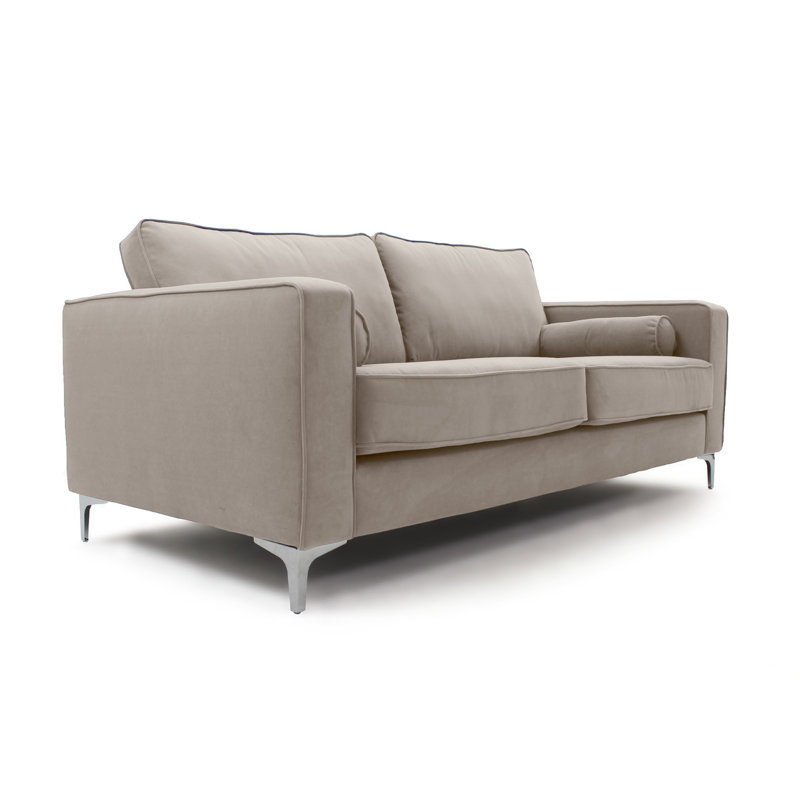 Georgio 3 Seater Velvet Sofa, Mink
