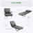 Single Person Folding 5-Position Convertible Sofa