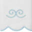  Ensemble de serviettes 100% coton festonné 100% coton sycometra 2PC-1721507735-1721507732