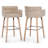 30''H Bar Stool With Solid Wood Frame And Foam Seat-1668164550