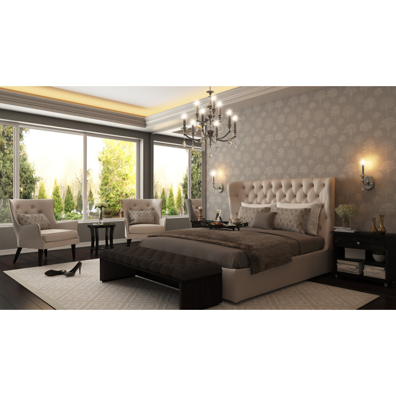 Lustre Allegri 9 pi Floridia mat brossé champagne doré / transparent Floridia