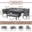 Coby-Lee 8 - Person Wicker Patio Dining Set with Rectangular Table , Cushions Included