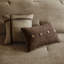 Édredon 7 pièces en faux suède - très grand, brun, style chalet chic, rembourrage, 3 édredons et coussins décoratifs, thème lavable à la machine, rembourrage, 2 carrés