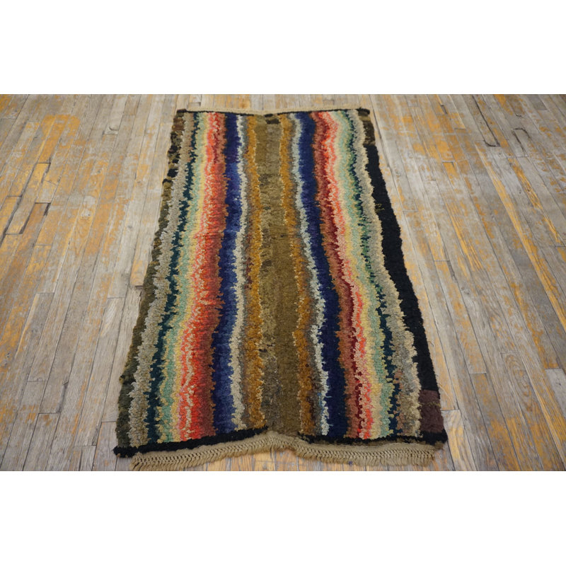 Tapis antique en laine Shaker