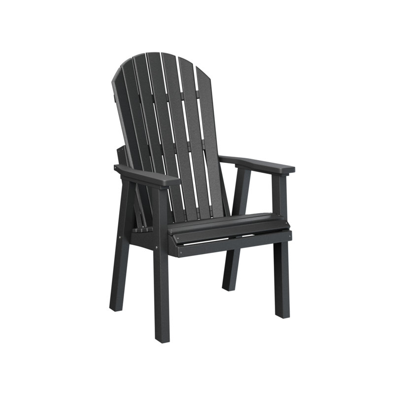 Comfo Back Outdoor Deck Chair, Black