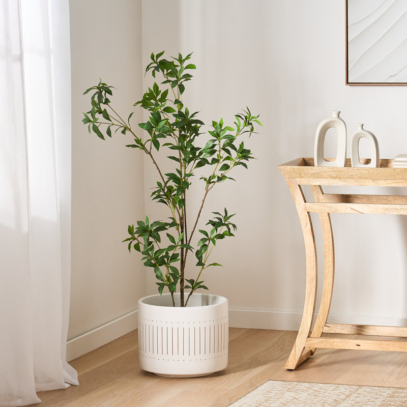 Artificial Milan Leaf Bonsai Tree with Realistic Leaves and Decorative Branches