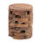 Dovray Teak Wood Handmade Live Edge Accent Table with Brick Inspired Design 14" x 14" x 18"-958990245