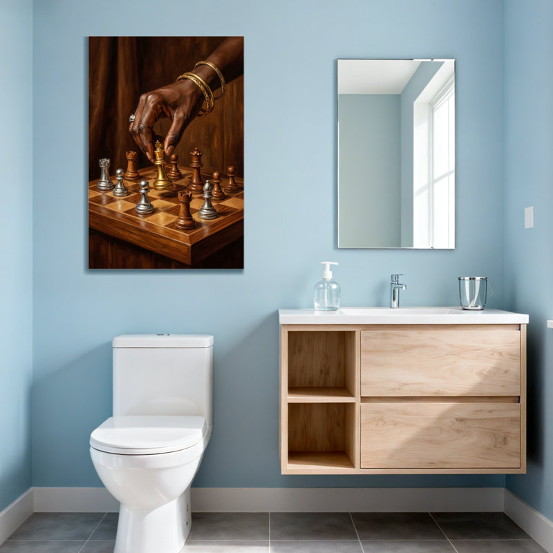 Pièce de mouvement de jeu d'échecs à la main Fashion, H 20 po x l 30 po